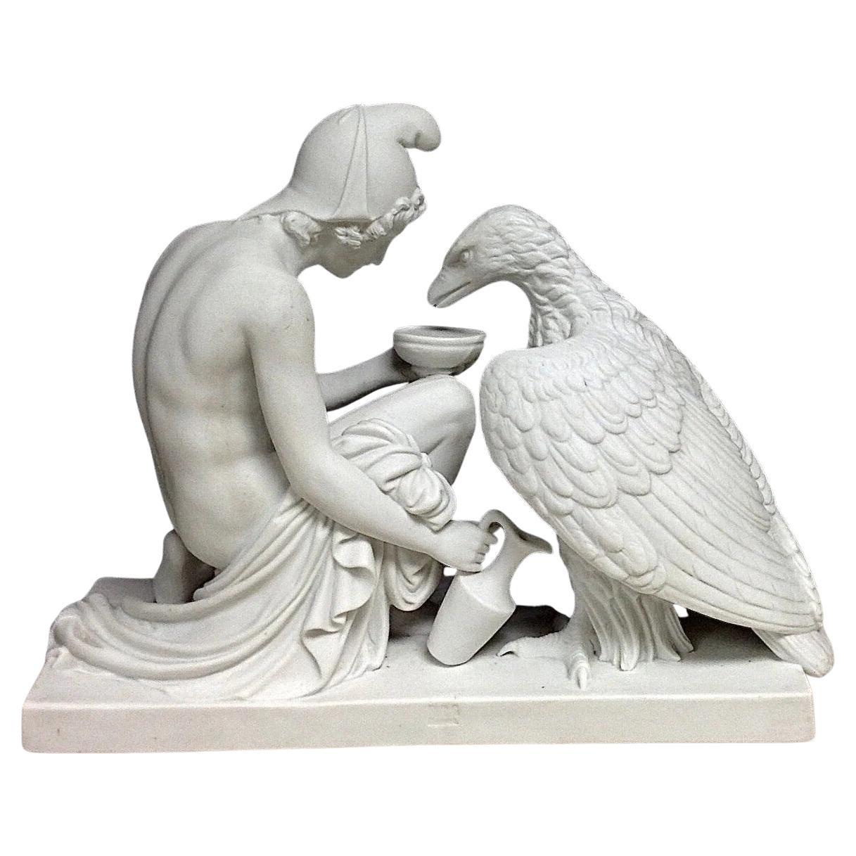Ganymede And The Eagle Sculpture, 20th century