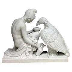 Sculpture Ganymède et The Eagle, 20e siècle