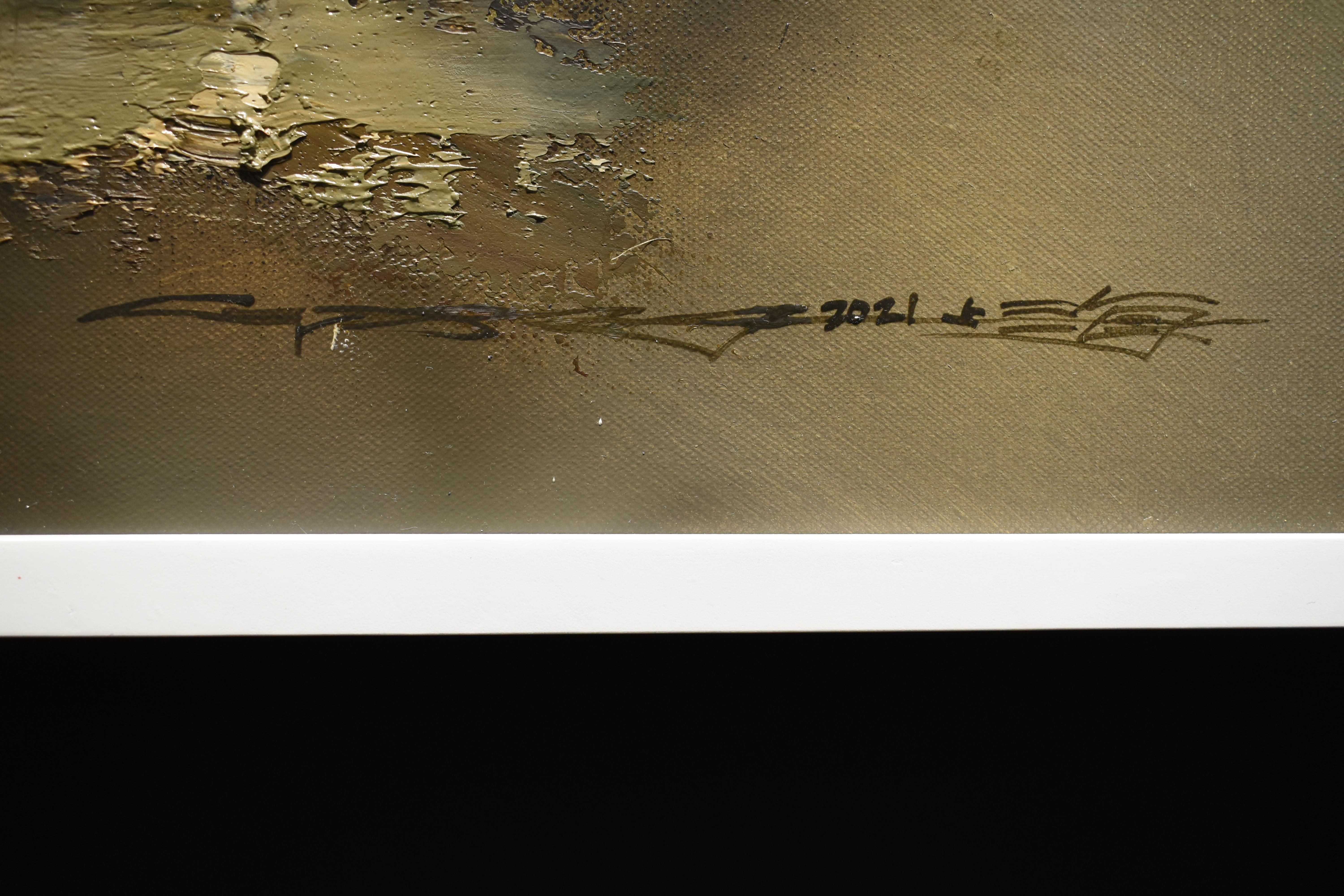 Wasser und Luft sind die Hauptelemente in der Malerei von Gao Xiao Yun. Mit seinem ausgeprägten Sinn für Farben, Licht und MATERIAL zeigt er die Wasserstadt Suzhou zu verschiedenen Jahreszeiten und Zeiten. Er versucht nicht, die exakte Szenerie der