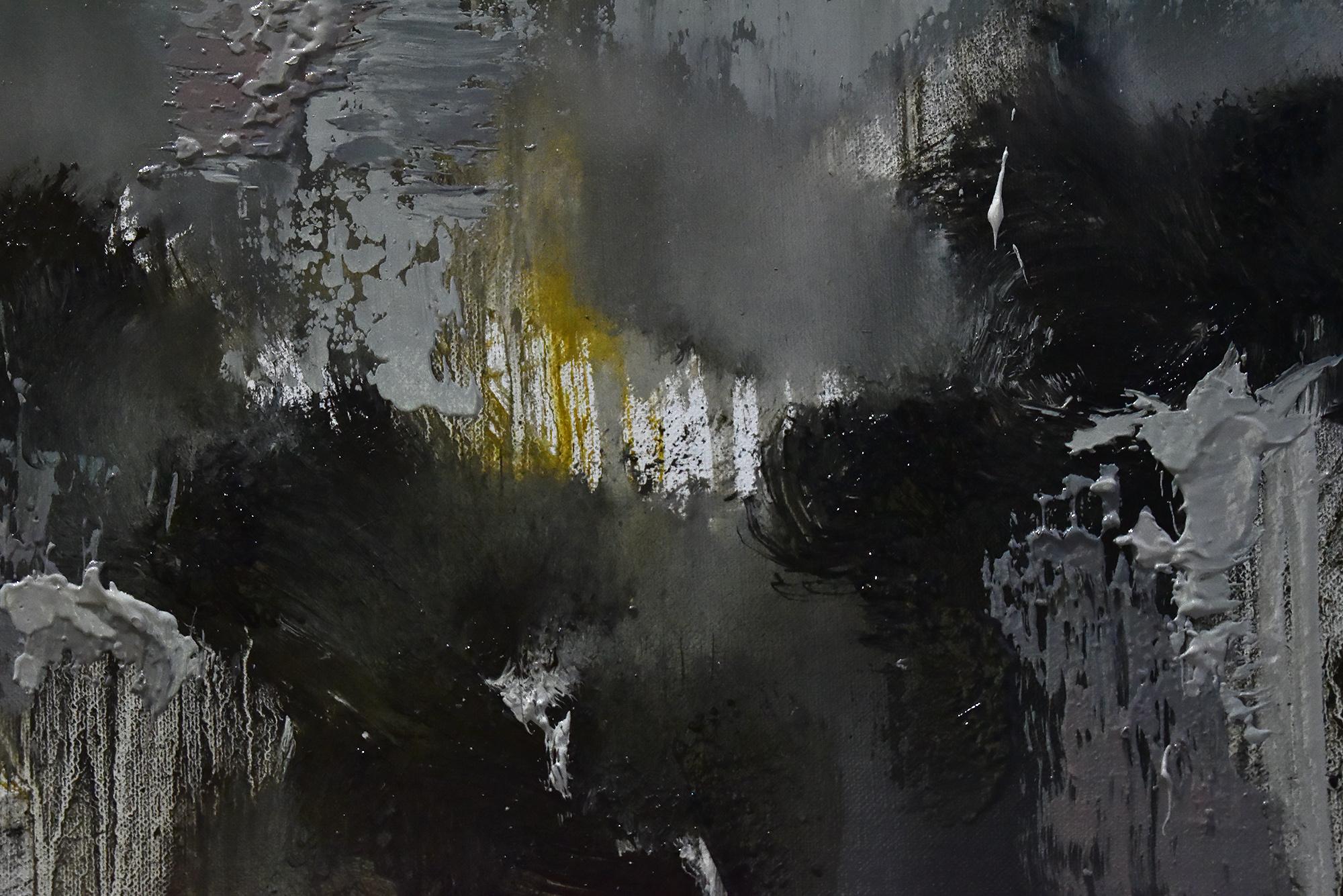 Life Is But A Dream - Beige Landscape Painting by Gao Xiao Yun