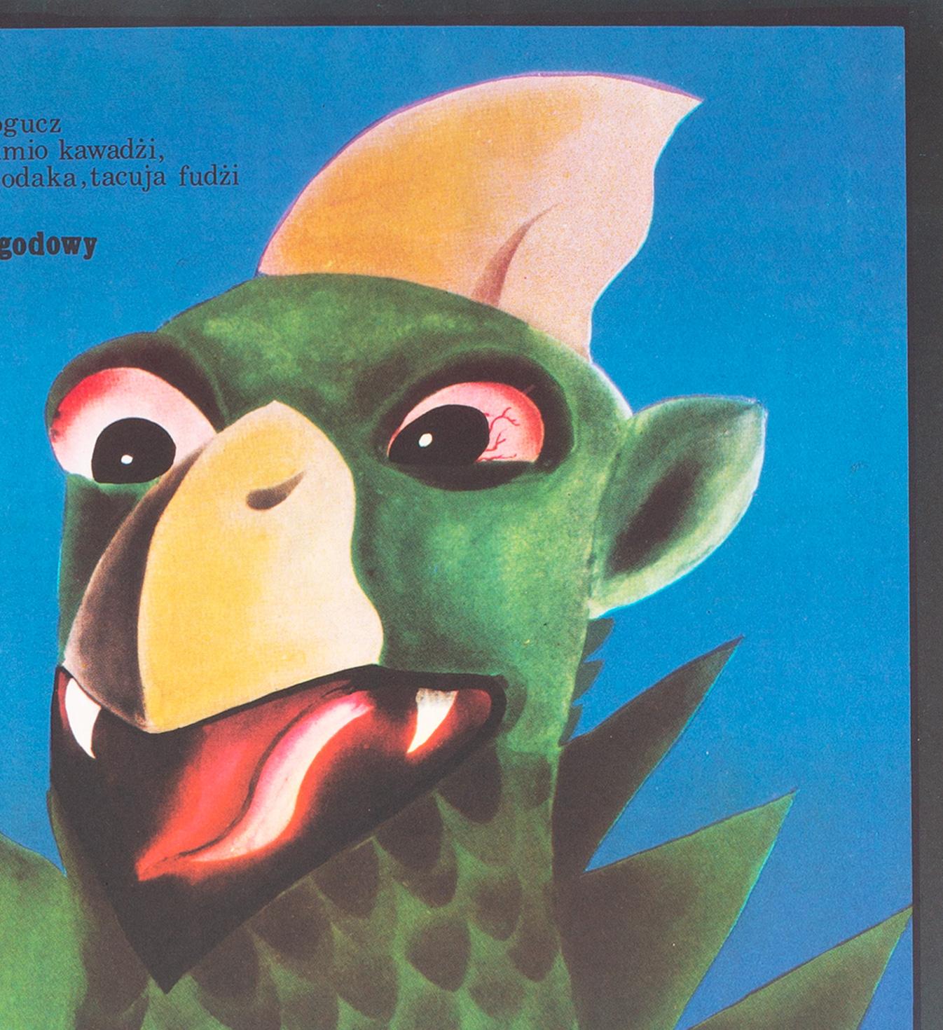 Gappa the Triphibian Monster 1973 Polish A1 Film Poster, Gargulinska For Sale 1