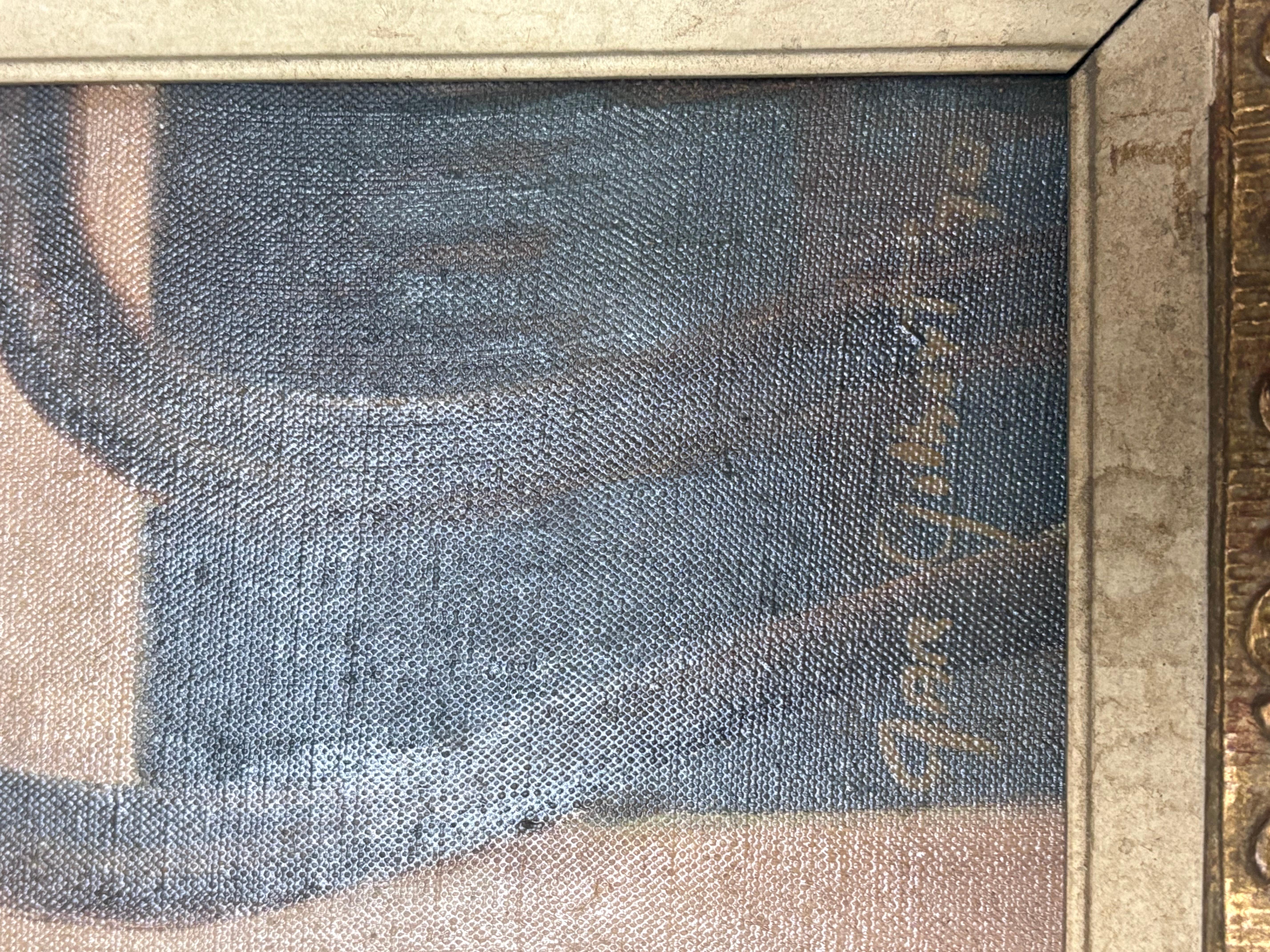 Gar K. Gilbert 20th century painting on canvas . Minor paint loss still a great painting. Measures 31x24