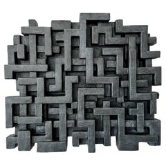 Geometrische abstrakte Wandskulptur „Garam“ von Dan Schneiger