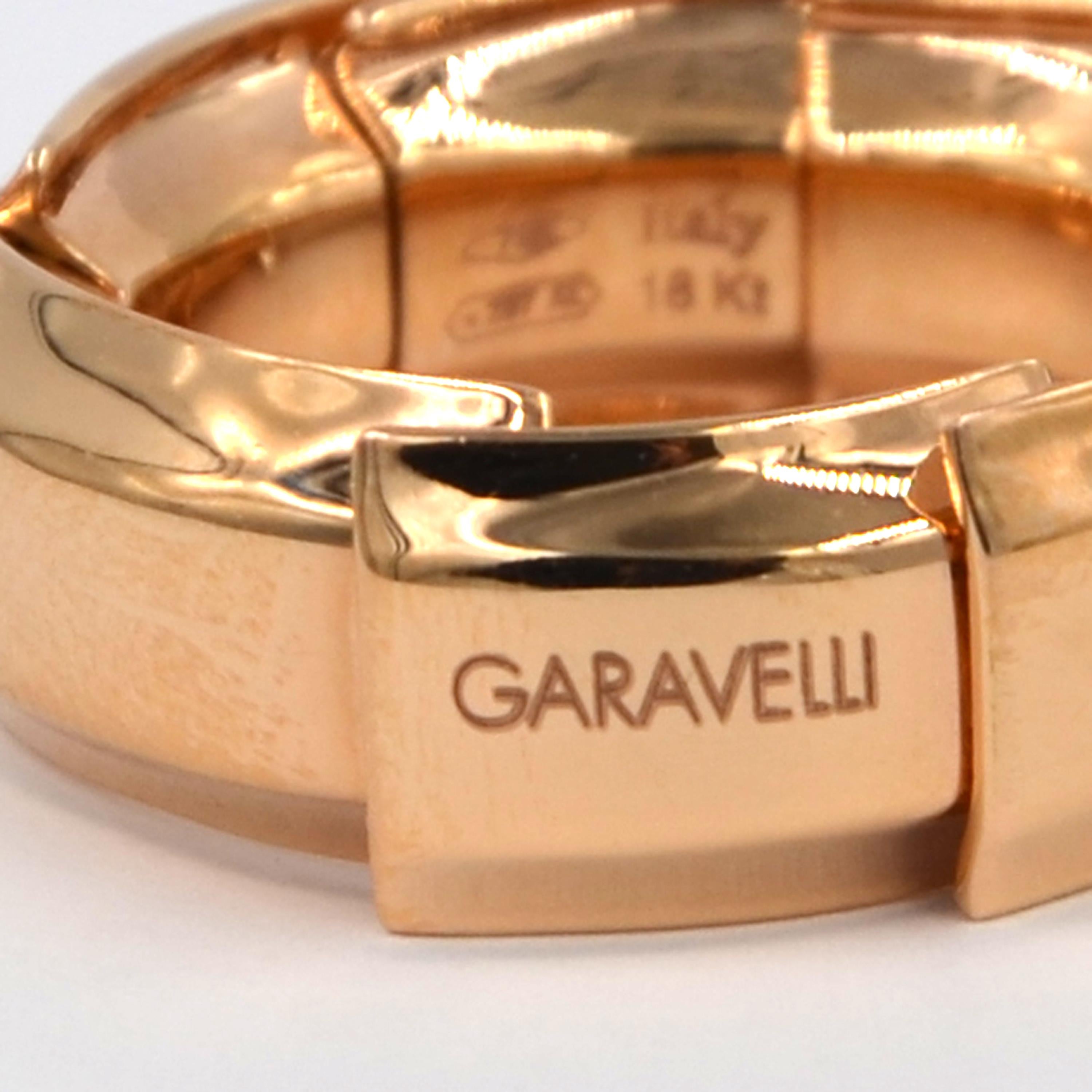 Rose Cut Garavelli 18 Karat Rose and White Gold Drago Collection Ring