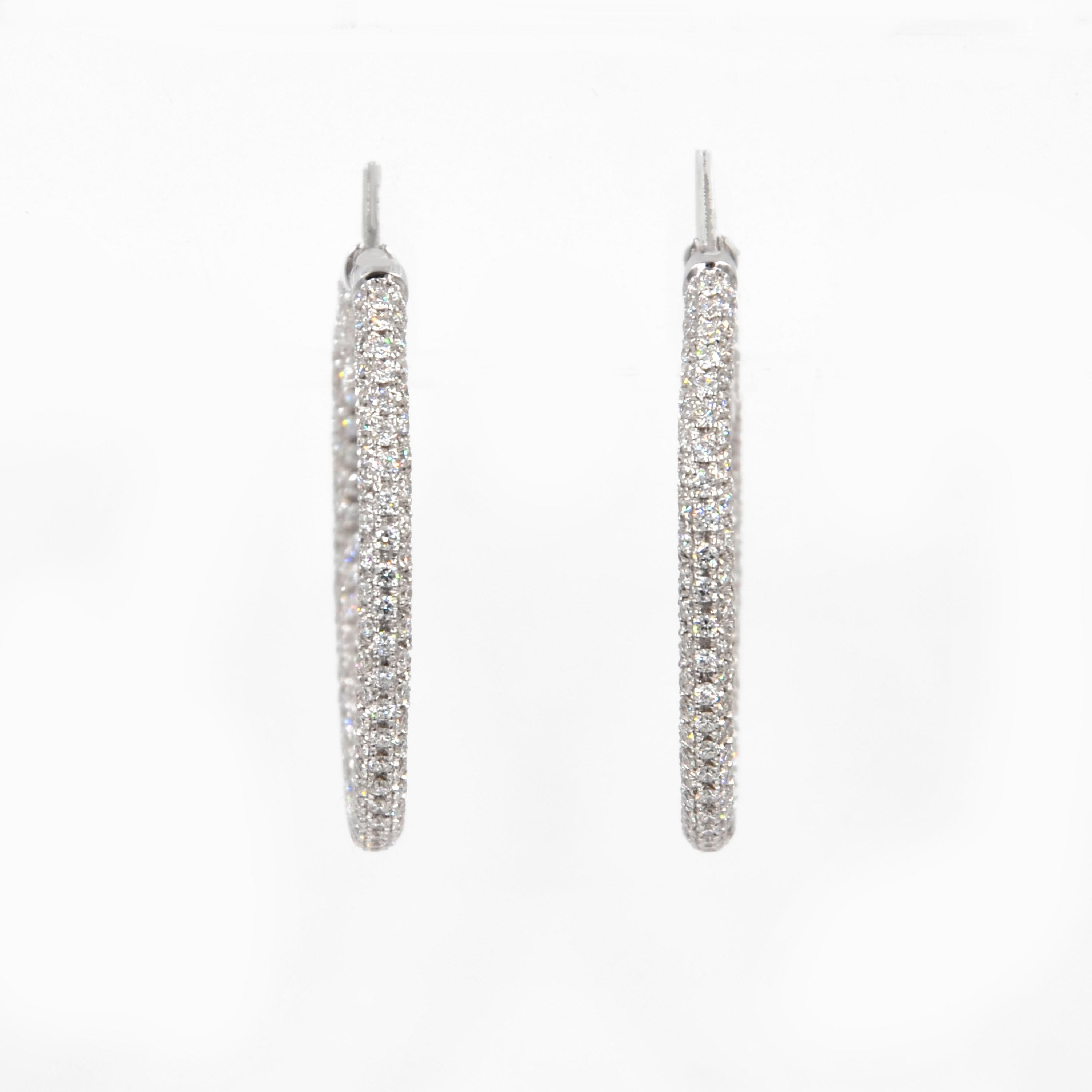 diamond eternity earrings