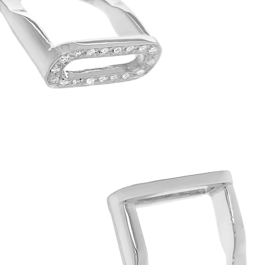 Bracciale Garavelli in oro bianco 18 carati con diamanti della collezione Stirpes In condizioni Nuovo in vendita a Valenza, IT