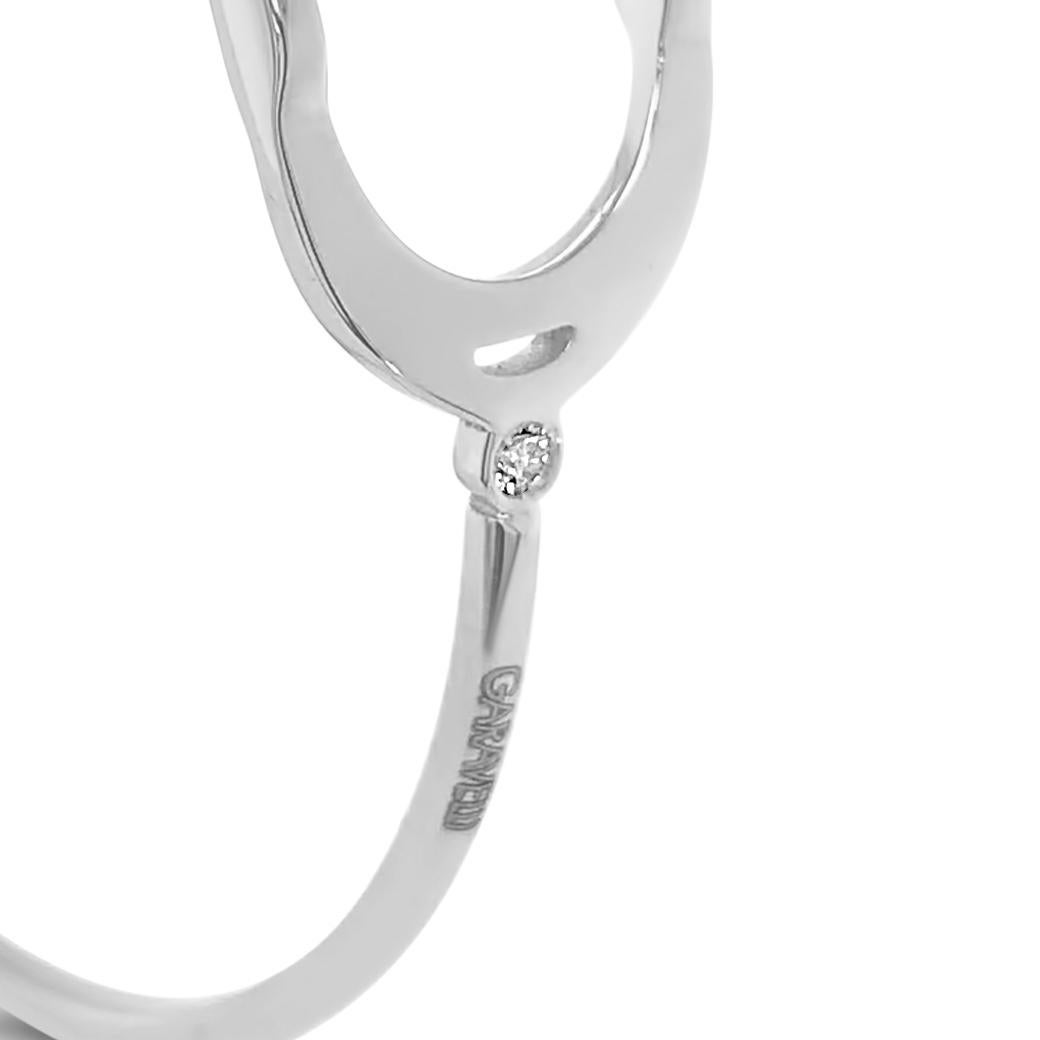 da uomo o donna Bracciale Garavelli in oro bianco 18 carati con diamanti della collezione Stirpes in vendita