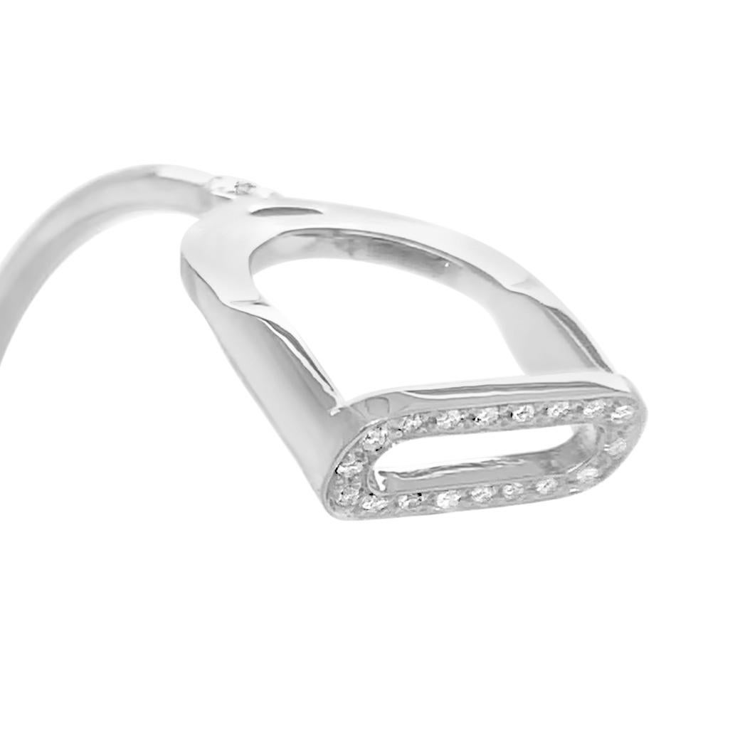 Bracciale Garavelli in oro bianco 18 carati con diamanti della collezione Stirpes in vendita 1