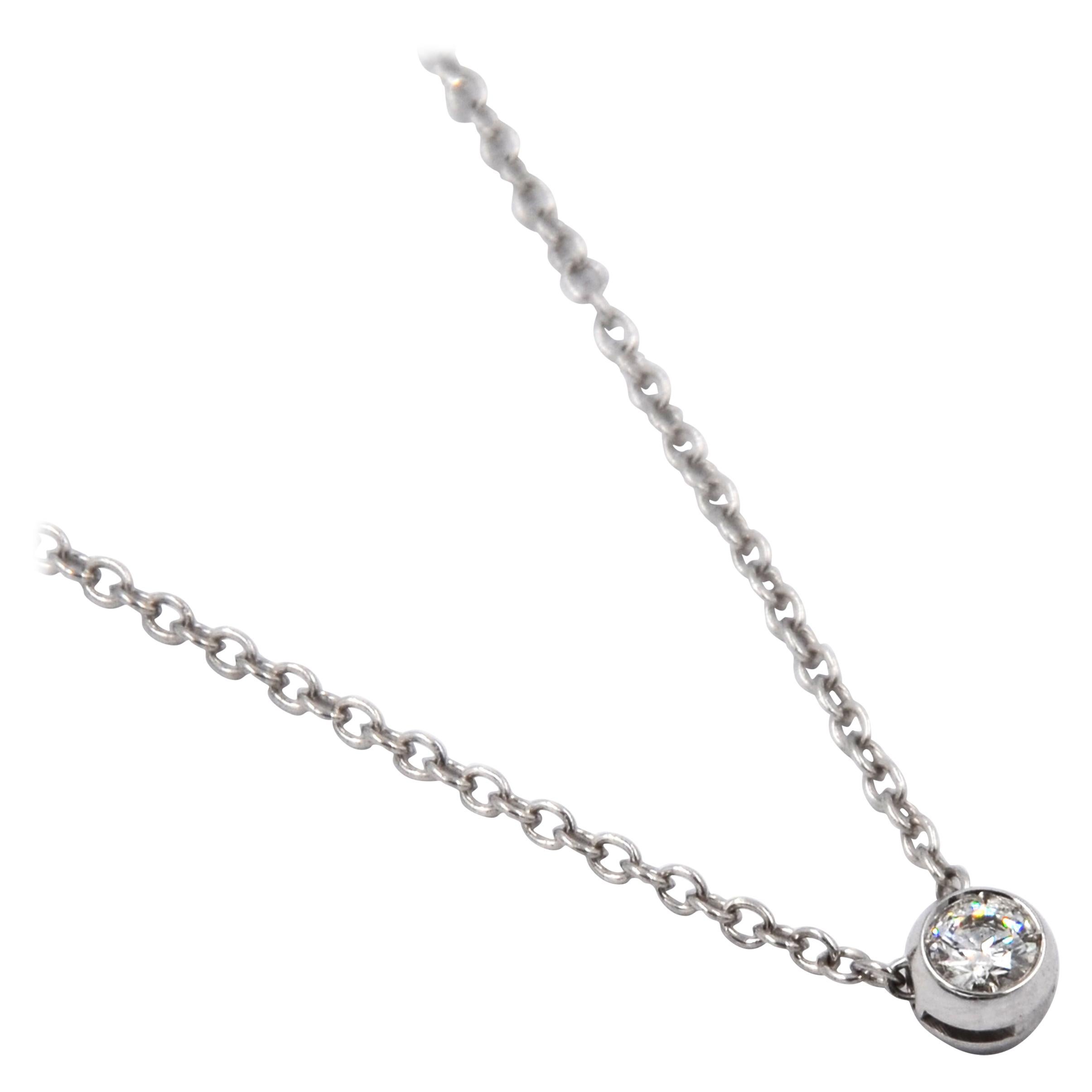 Colgante Giotto de Diamantes Puros Garavelli de Oro Blanco de 18 Kilates