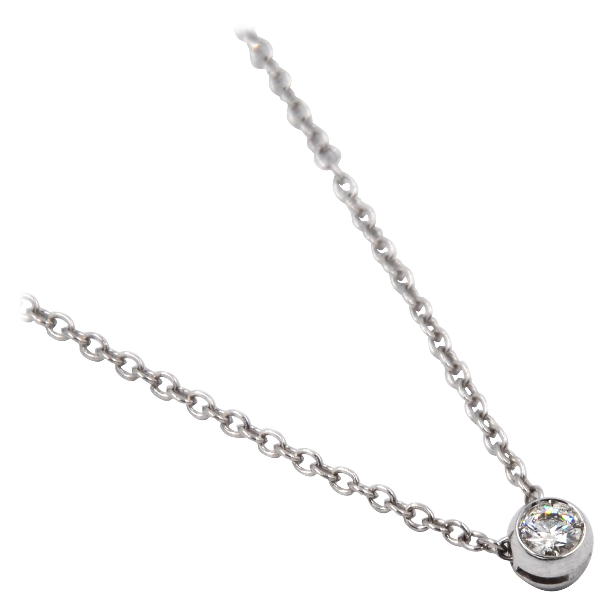 Garavelli 18 Karat White Gold Pure Diamond Giotto Pendant