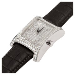 Garavelli  18 Karat White Gold Watch with White Diamonds