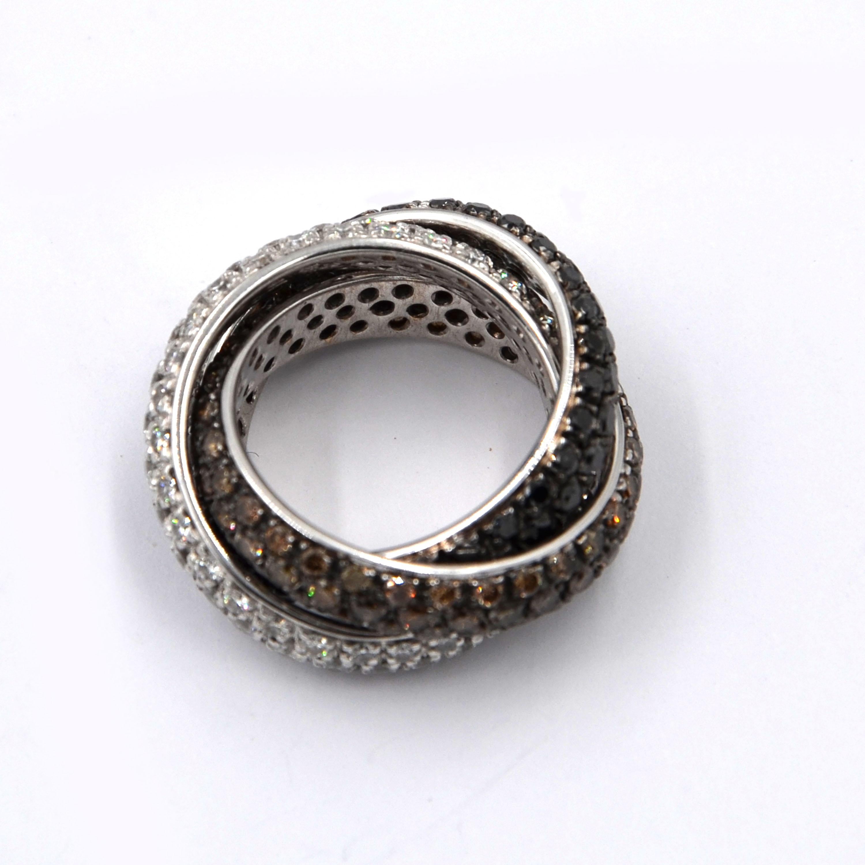 rolling diamond ring