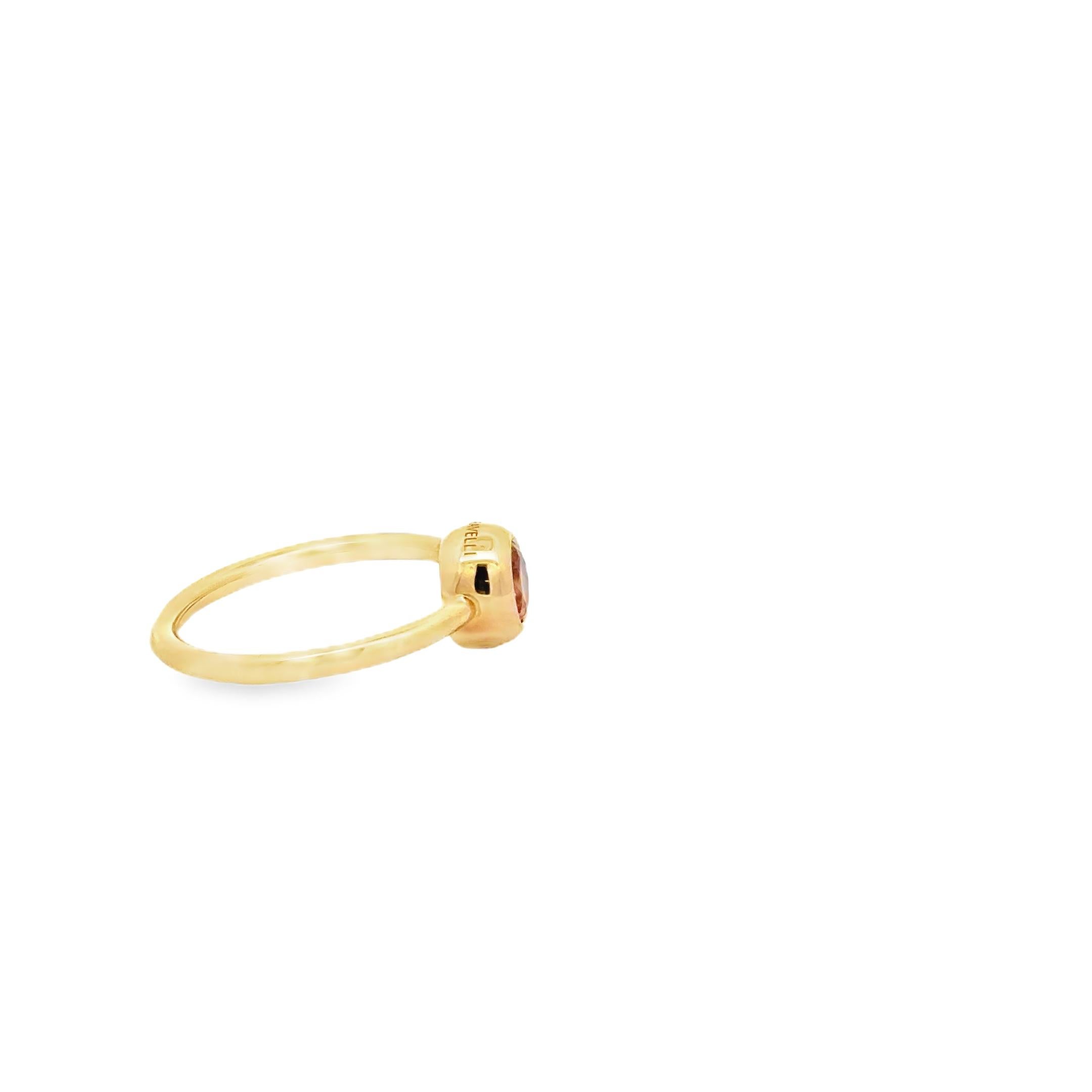 Garavelli: 18 Karat Gelbgold Citrin  Giotto-Ring (Zeitgenössisch) im Angebot