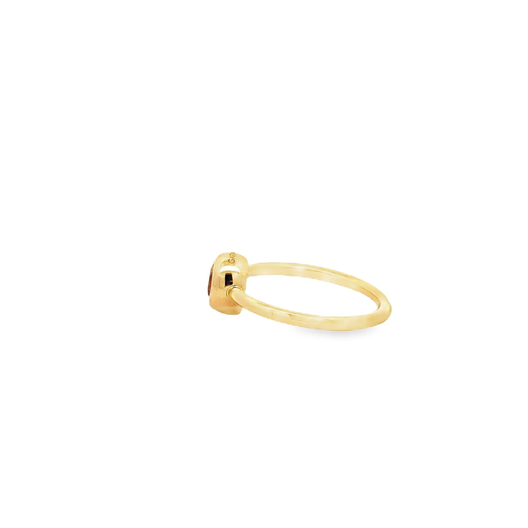 Garavelli, or jaune 18 carats et citrine  Anneau Giotto Neuf - En vente à Valenza, IT