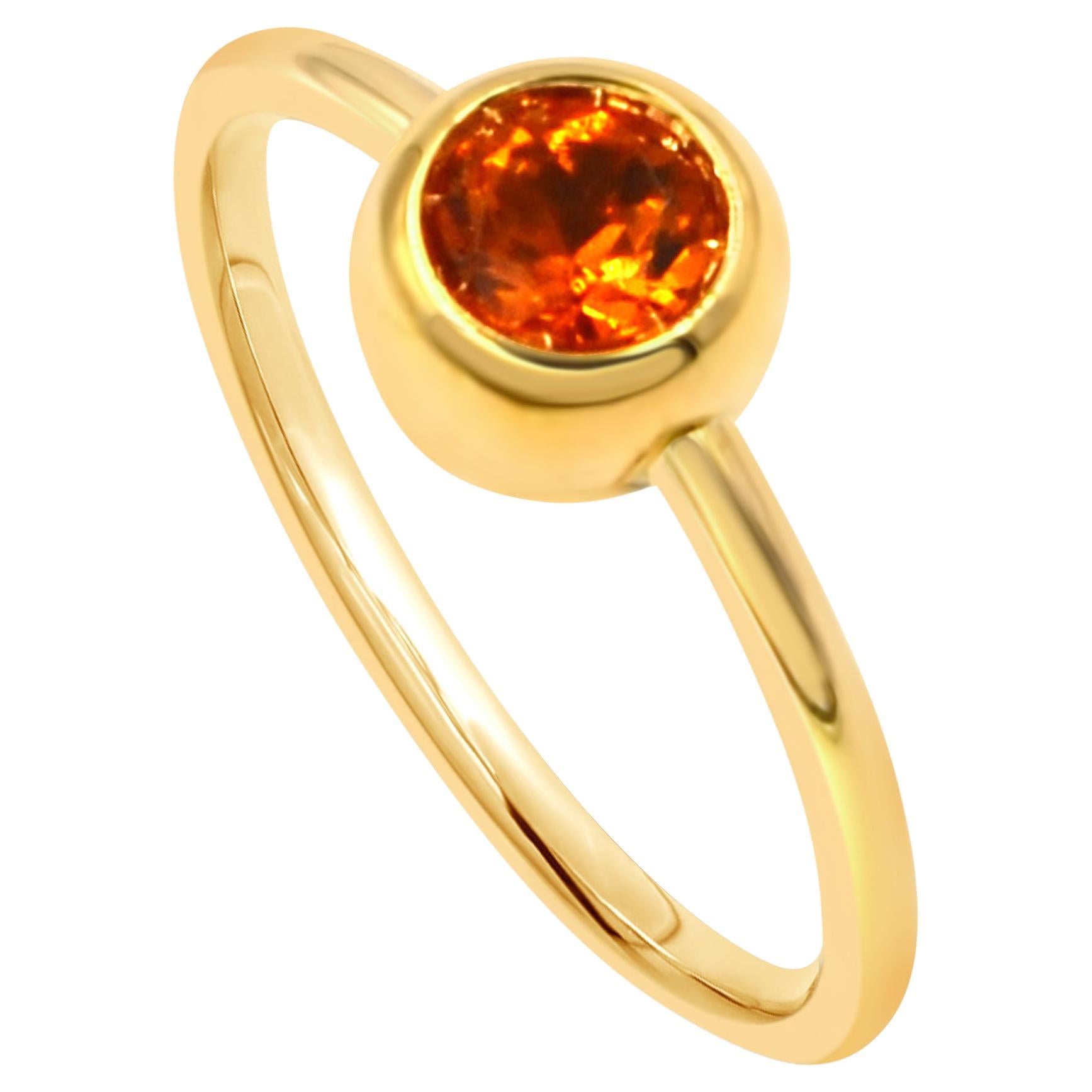 Garavelli: 18 Karat Gelbgold Citrin  Giotto-Ring
