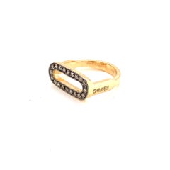Garavelli 18 Karat Yellow Gold Stirrups Collection Ring