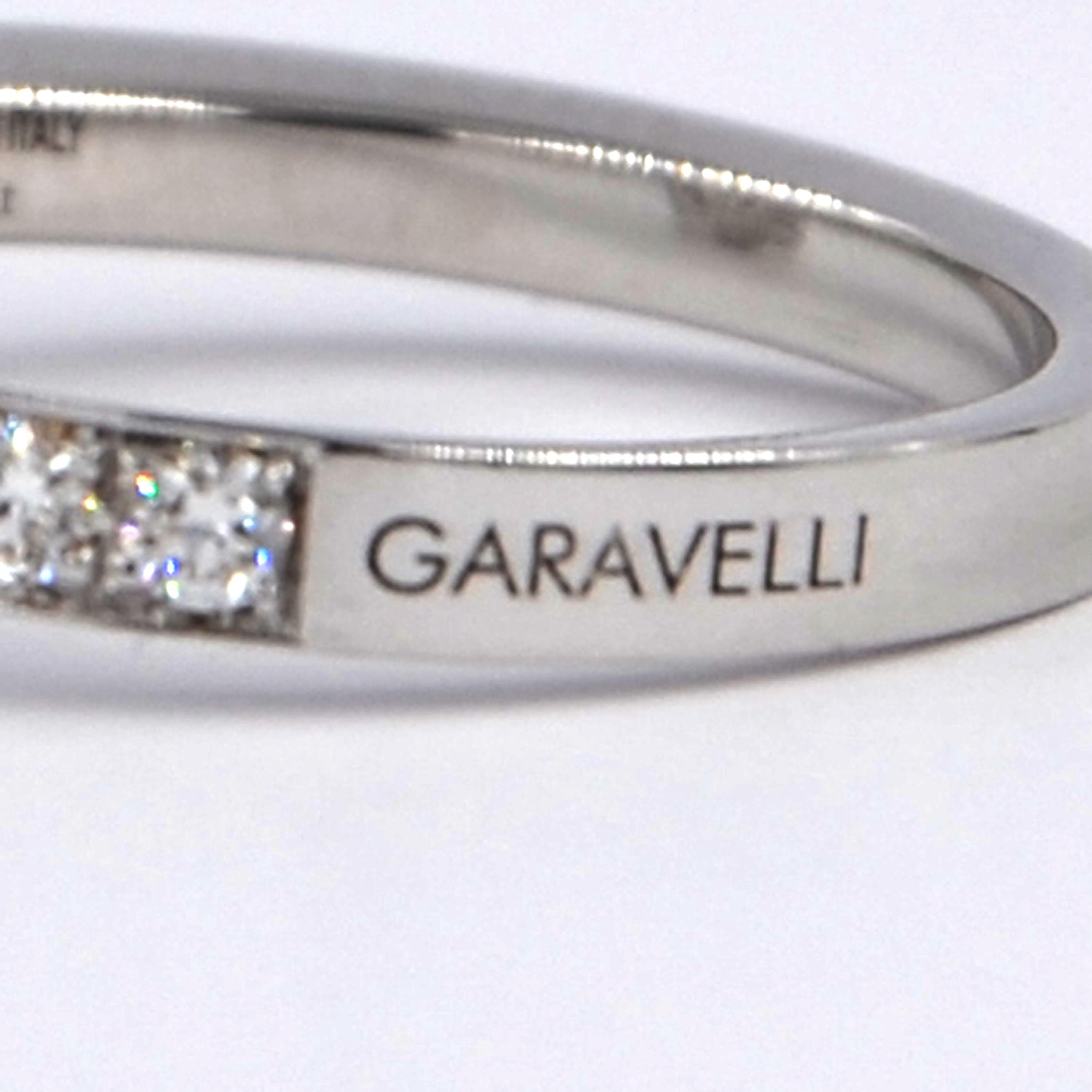 Garavelli Verlobungsring aus 18 Karat Weißgold mit Diamanten (Zeitgenössisch) im Angebot