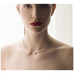 Garavelli Giotto Collection Yellow Gold Diamond Choker Necklace