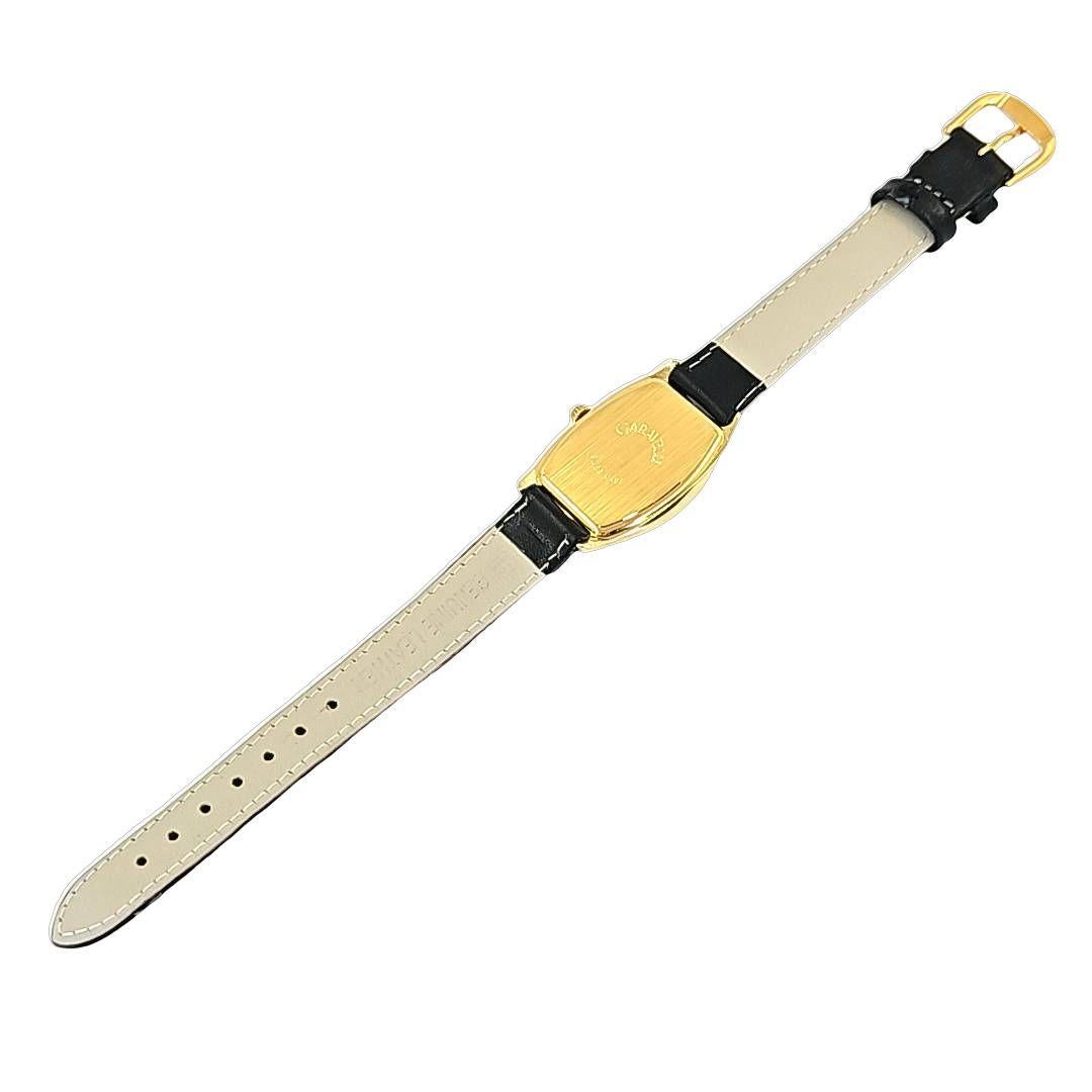 Round Cut Garavelli Ladies Diamond and Yellow Gold Watch For Sale