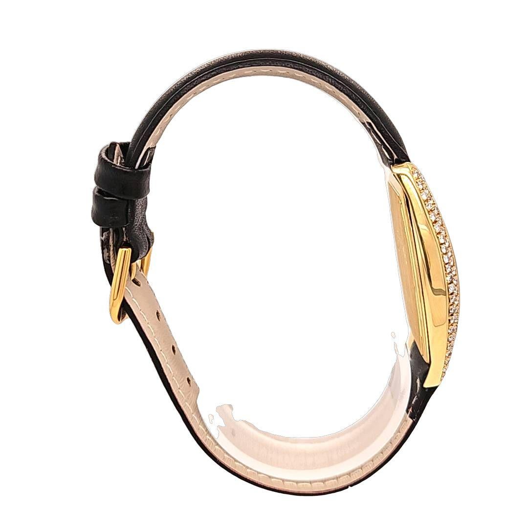 Garavelli Ladies Diamond and Yellow Gold Watch For Sale 2