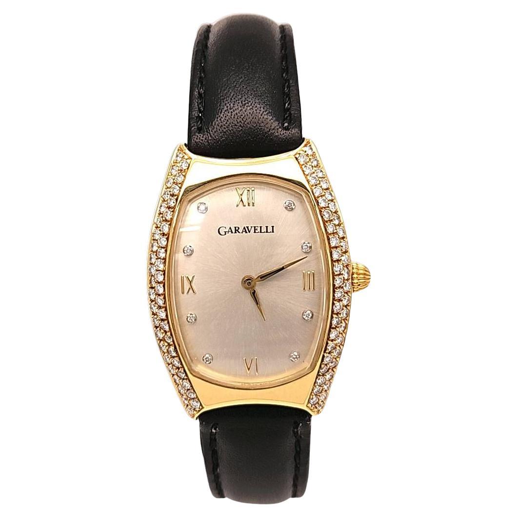 Garavelli Ladies Diamond and Yellow Gold Watch