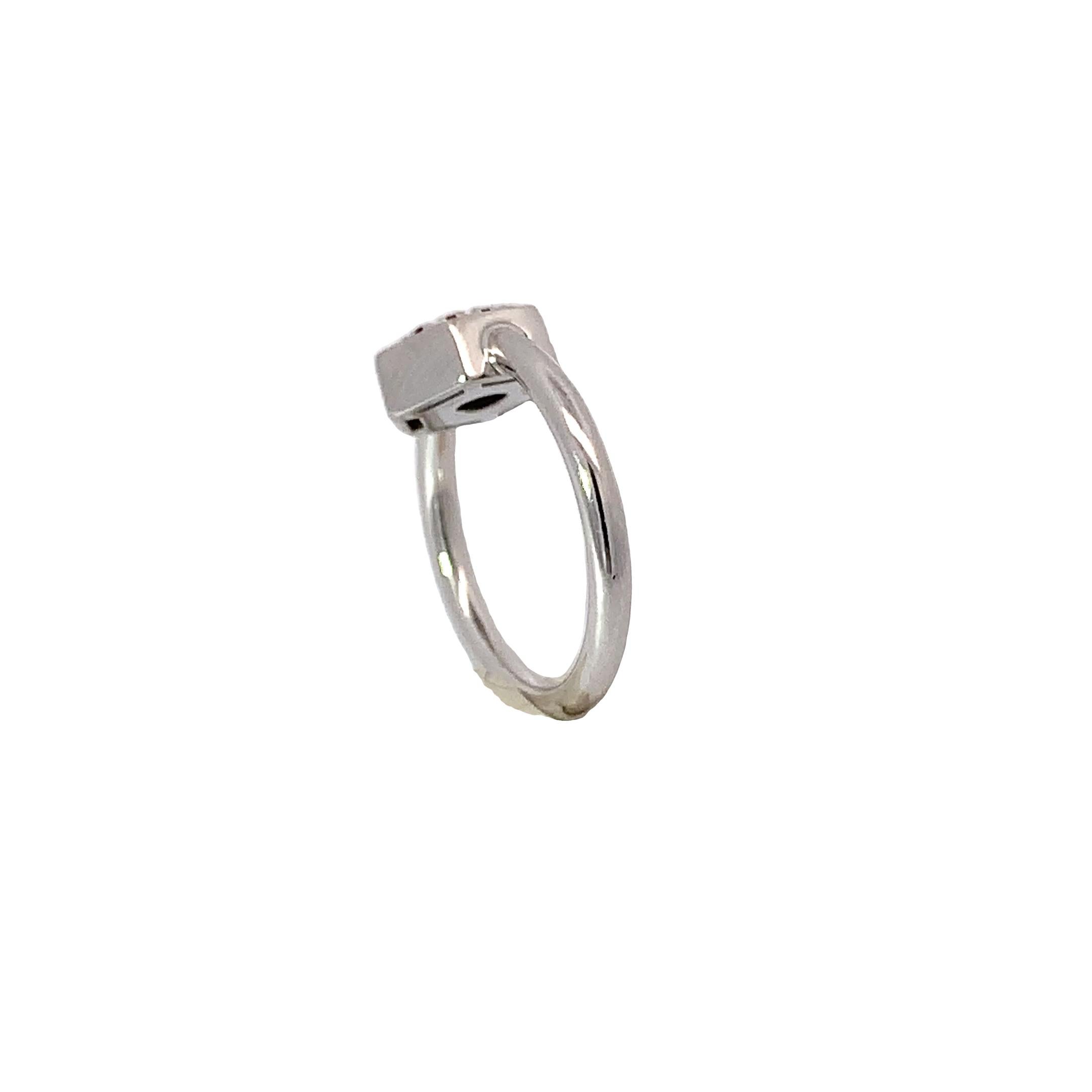 Garavelli Bolt-Anhänger aus Weißgold mit Kette, mit Rubinen und schwarzen Diamanten im Zustand „Neu“ im Angebot in Valenza, IT