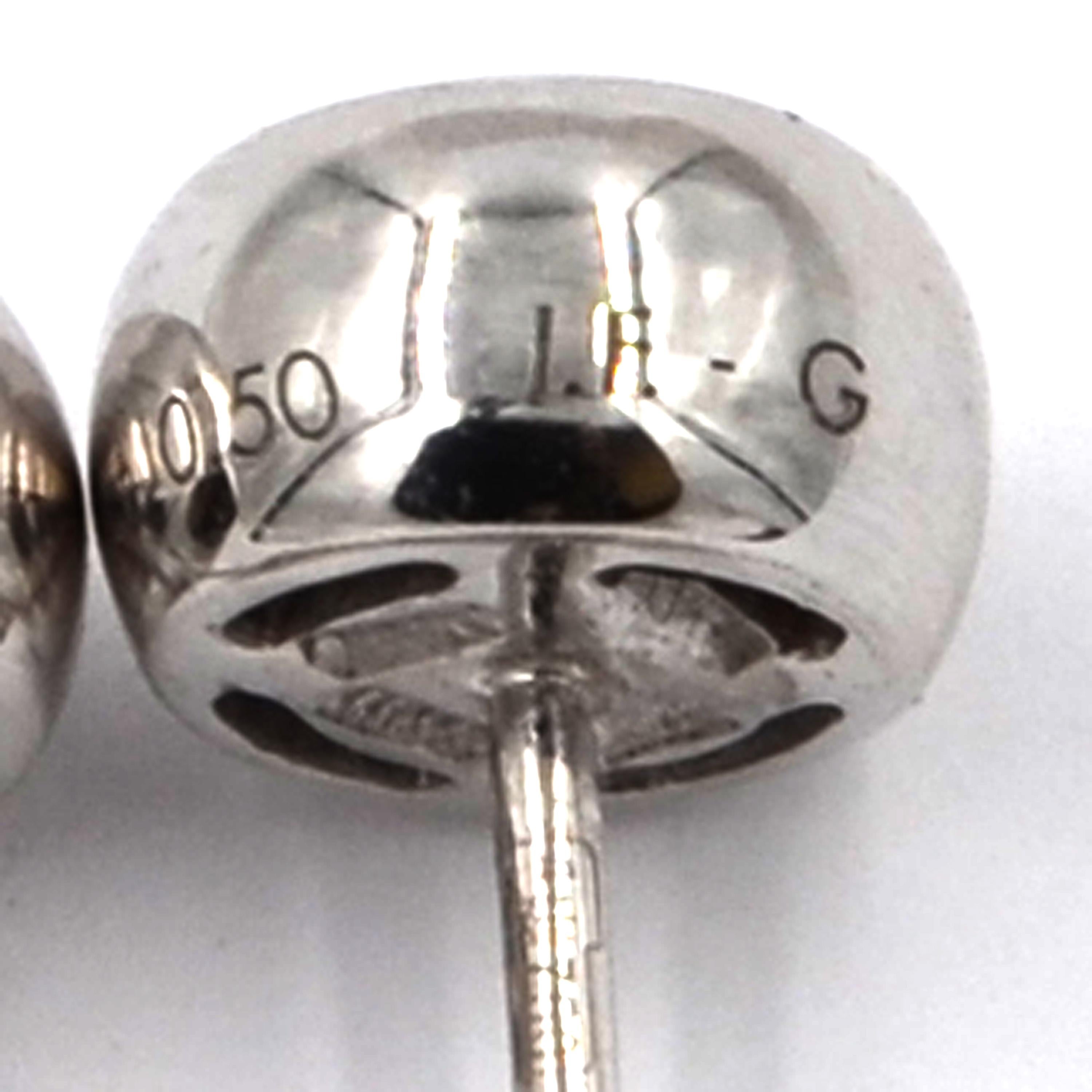 Contemporary Garavelli White Gold Pave Diamonds Studs from New Giotto Collection For Sale