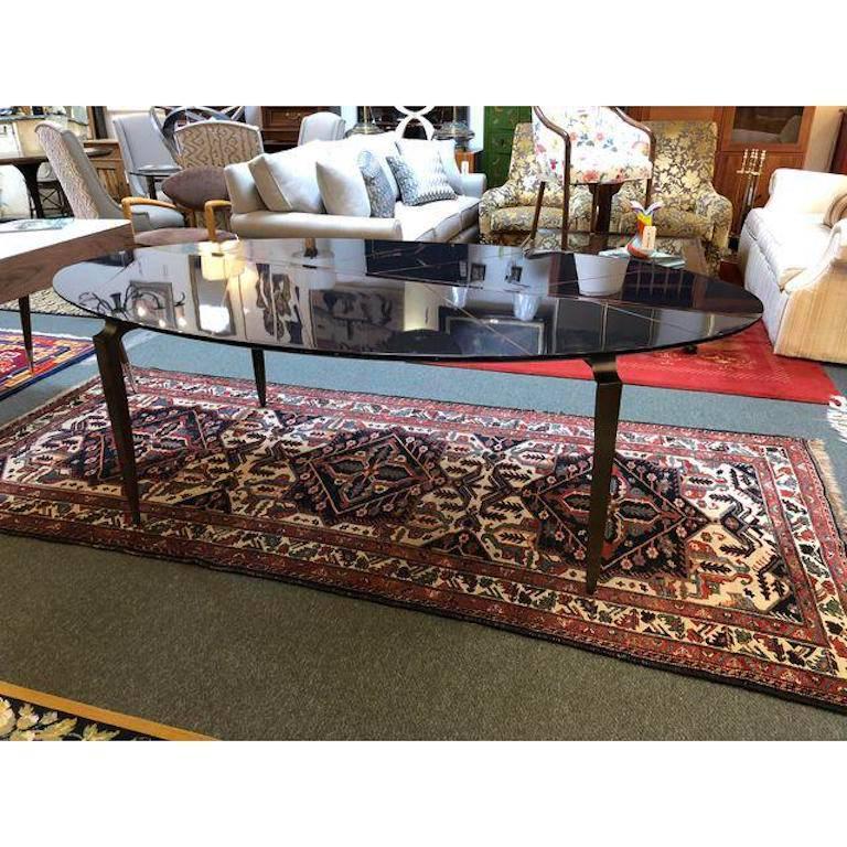 Italian Garbarino Mesa Elliptic Dining Table