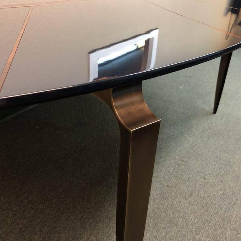 Contemporary Garbarino Mesa Elliptic Dining Table