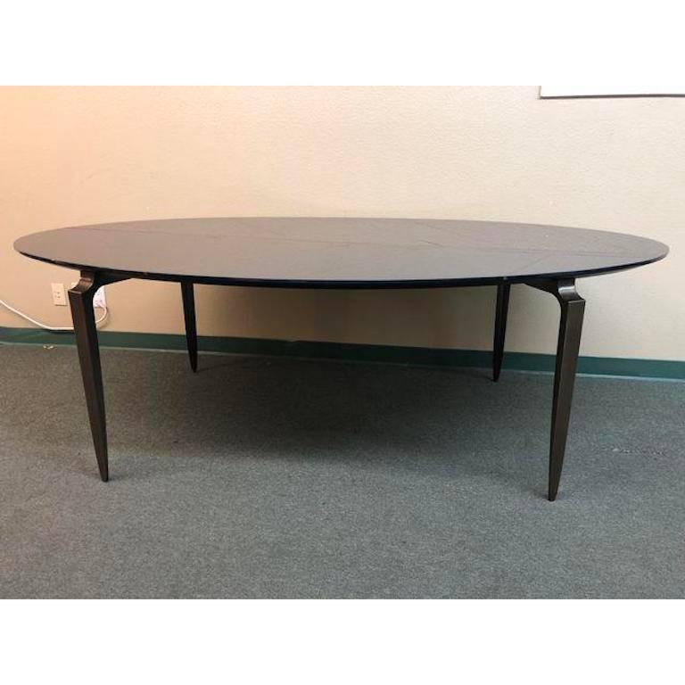 Metal Garbarino Mesa Elliptic Dining Table