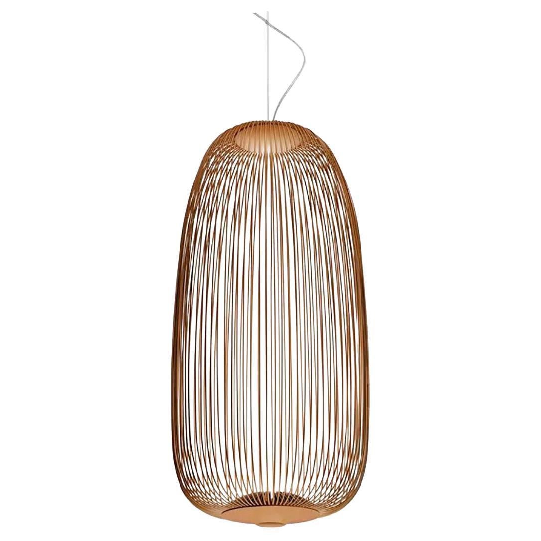 Garcia & Cumini 'Spokes 1' Metall-Hängeleuchte in Kupfer für Foscarini