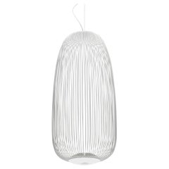 Garcia & Cumini 'Spokes 1' Metall-Hängeleuchte in Weiß für Foscarini