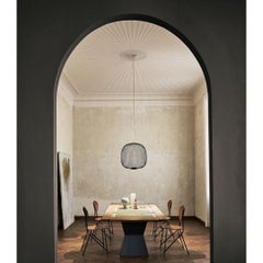 Garcia & Cumini 'Spokes 2’ Metal Suspension Lamp in Black for Foscarini