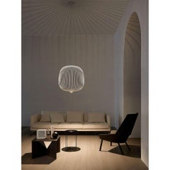 Lampada a sospensione in metallo 'Spokes 2' di Garcia and Cumini in bianco per Foscarini