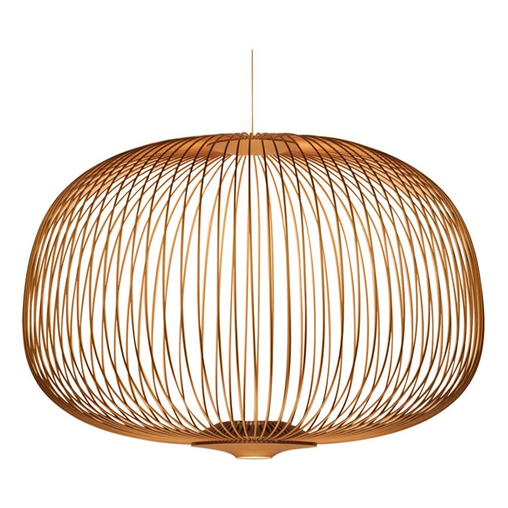 Garcia and Cumini 'Spokes 3' Metal Suspension Lamp in Copper for Foscarini (Suspension en métal 'Spokes 3' en cuivre pour Foscarini)