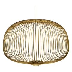 Garcia & Cumini 'Spokes 3' Metall-Hängeleuchte in Gold für Foscarini