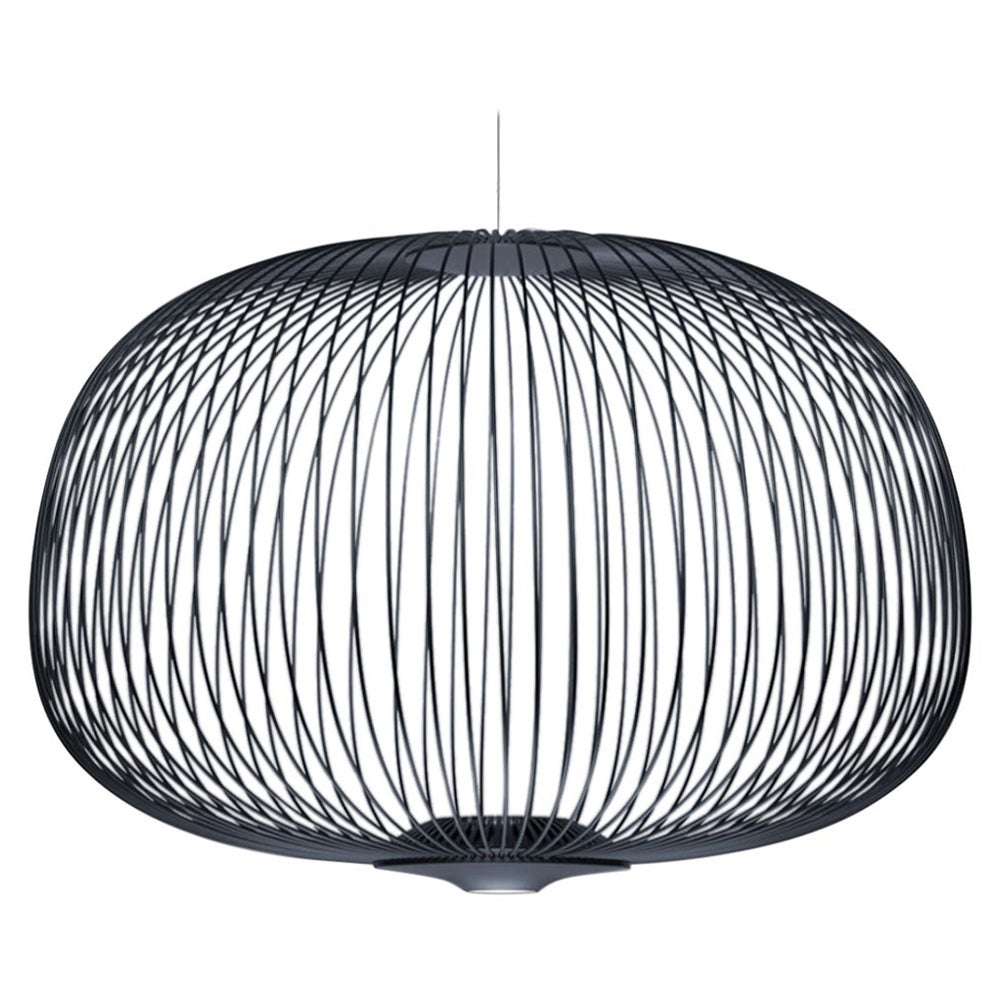Garcia & Cumini 'Spokes 3' Metall-Hängeleuchte in Graphit für Foscarini