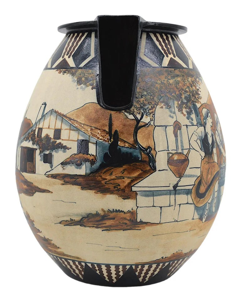 Garcia De Diego at Ciboure Large Stoneware Vase, Late 1940s For Sale 1