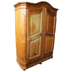 Vintage Garcia Furniture Designs Solid Pine Distressed Rustic Country Armoire Wadrobe