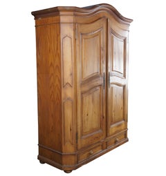 Garcia Imports Spanish Baroque Pine Rustic Farmhouse Country Armoire Wardrobe