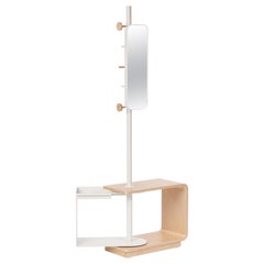 Garcia Multi-Functional Coat Rack and Side Table with Storage