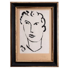 Garçon Aux Cheveux Bouclés Original Signed Aquatint by Henri Matisse