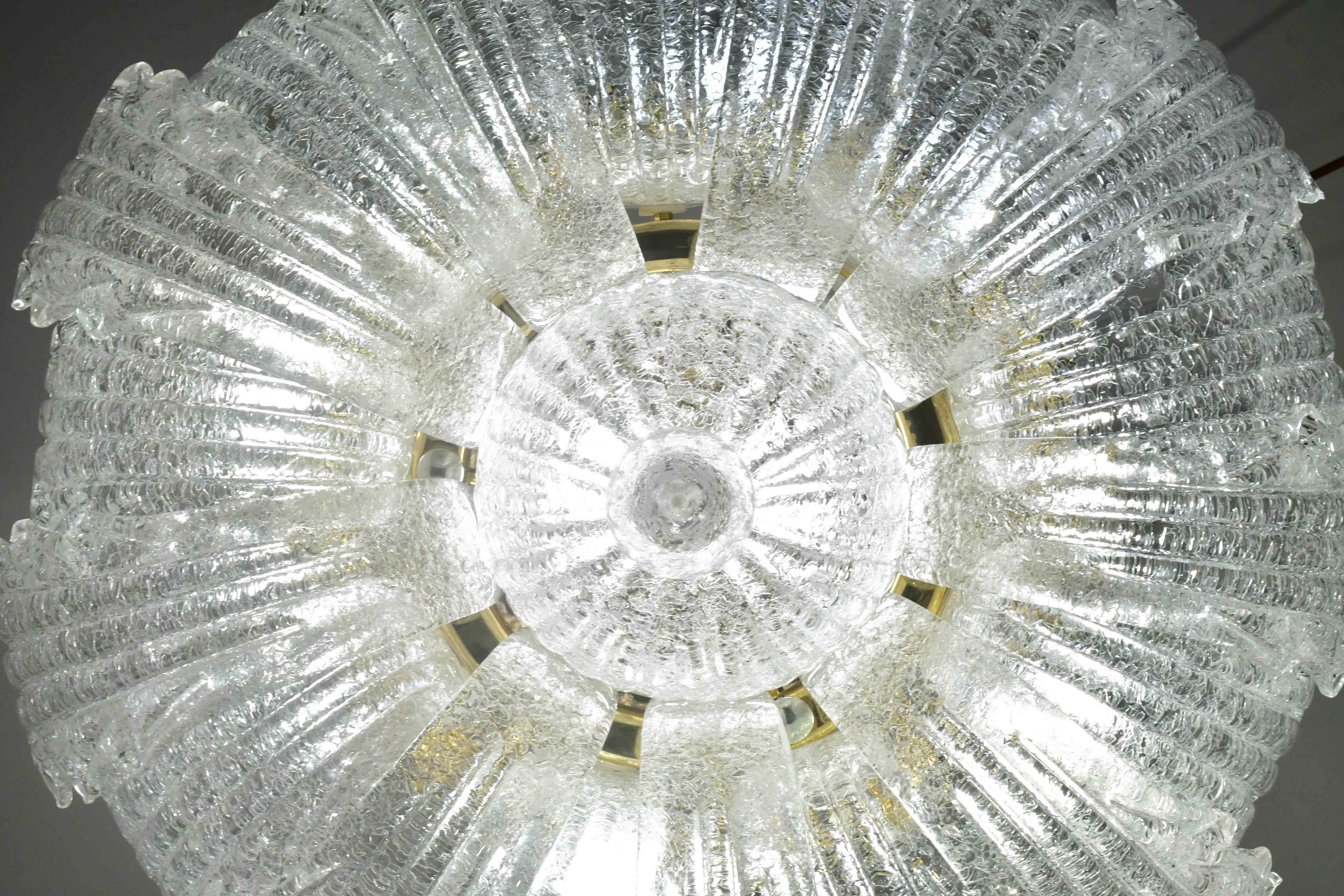 Garda, lussuosa lampada da soffitto o da incasso in vetro di Murano, anni '80 in vendita 5