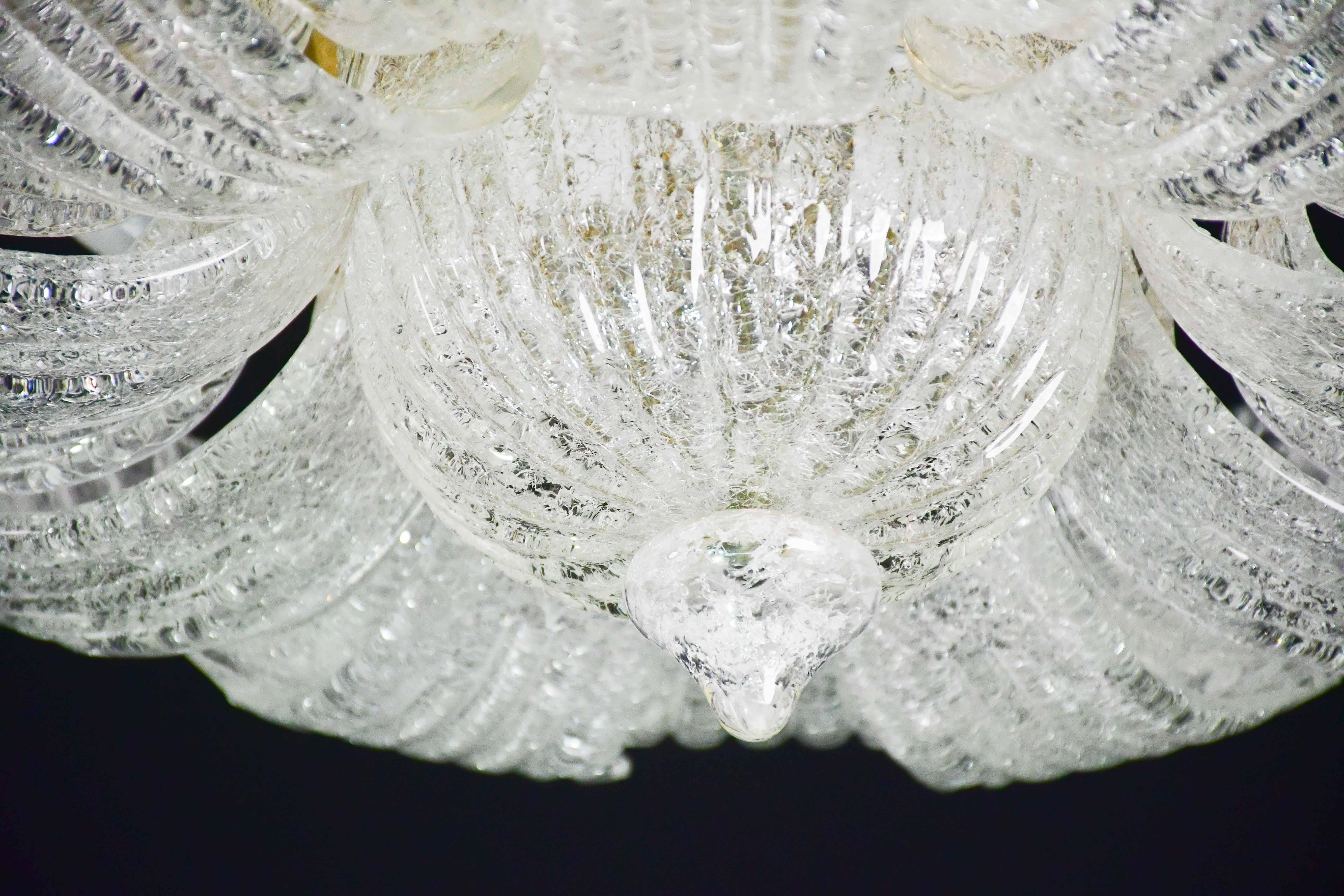 Garda, lussuosa lampada da soffitto o da incasso in vetro di Murano, anni '80 in vendita 7