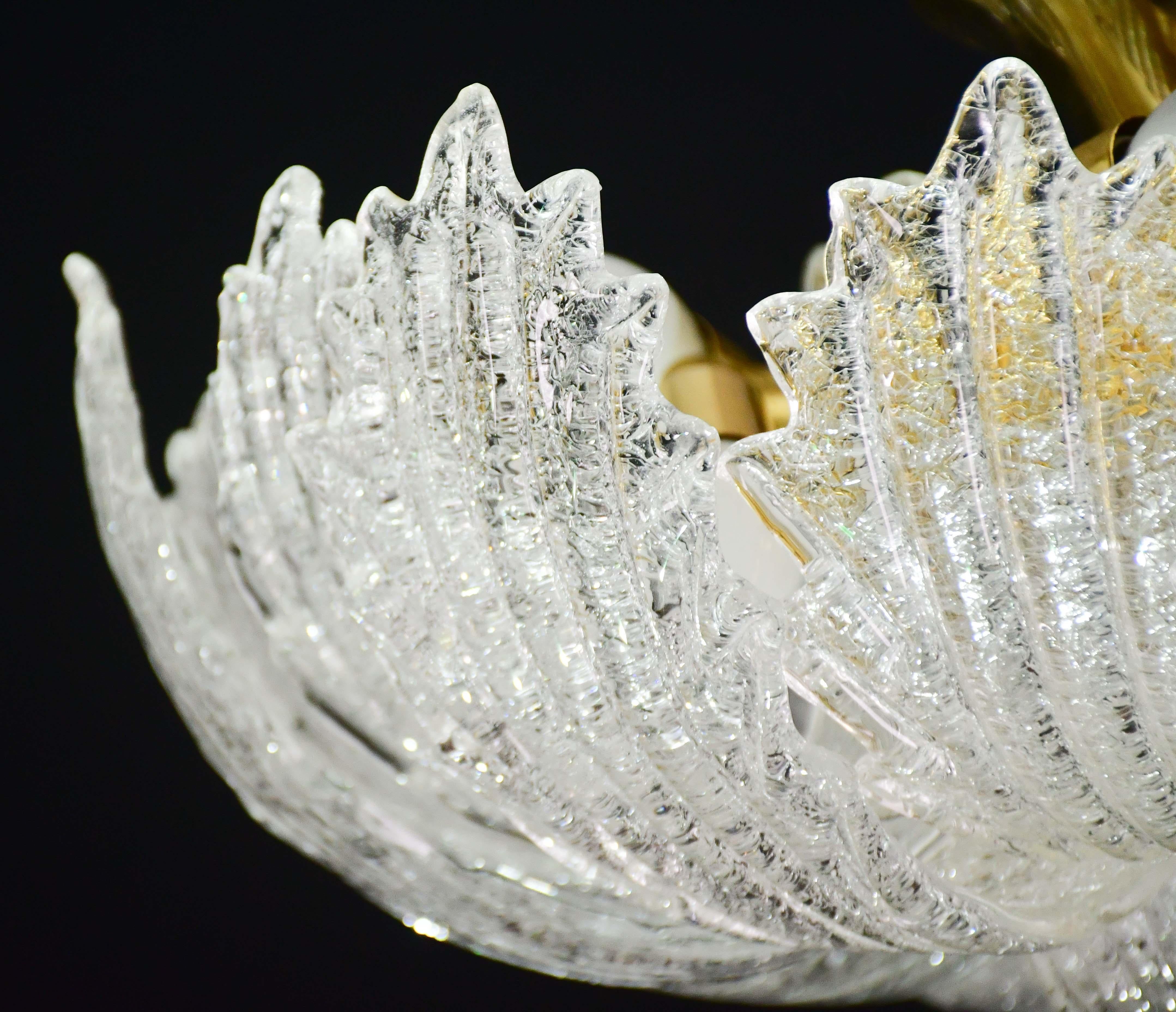 Garda, lussuosa lampada da soffitto o da incasso in vetro di Murano, anni '80 in vendita 8