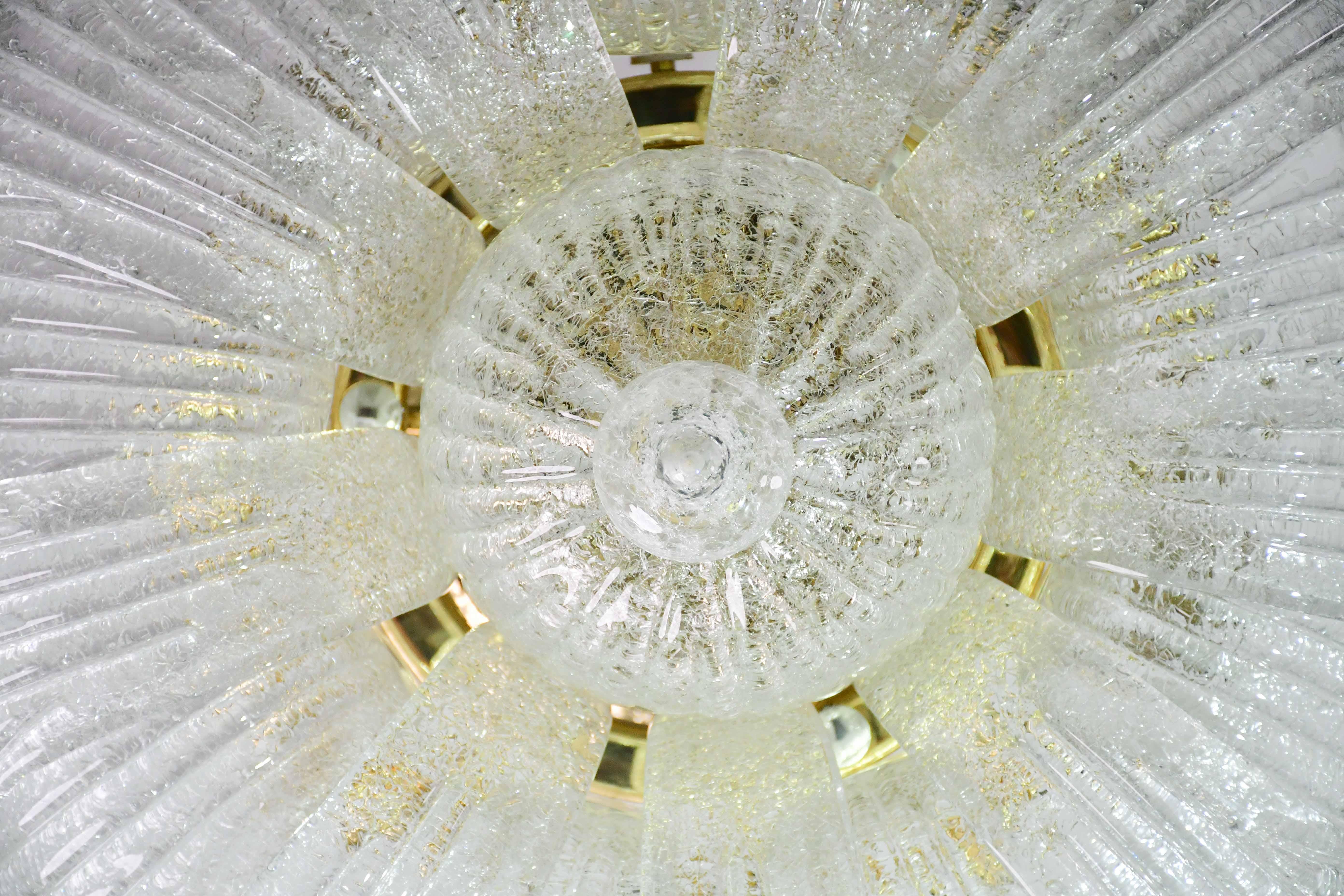 Garda, lussuosa lampada da soffitto o da incasso in vetro di Murano, anni '80 in vendita 9