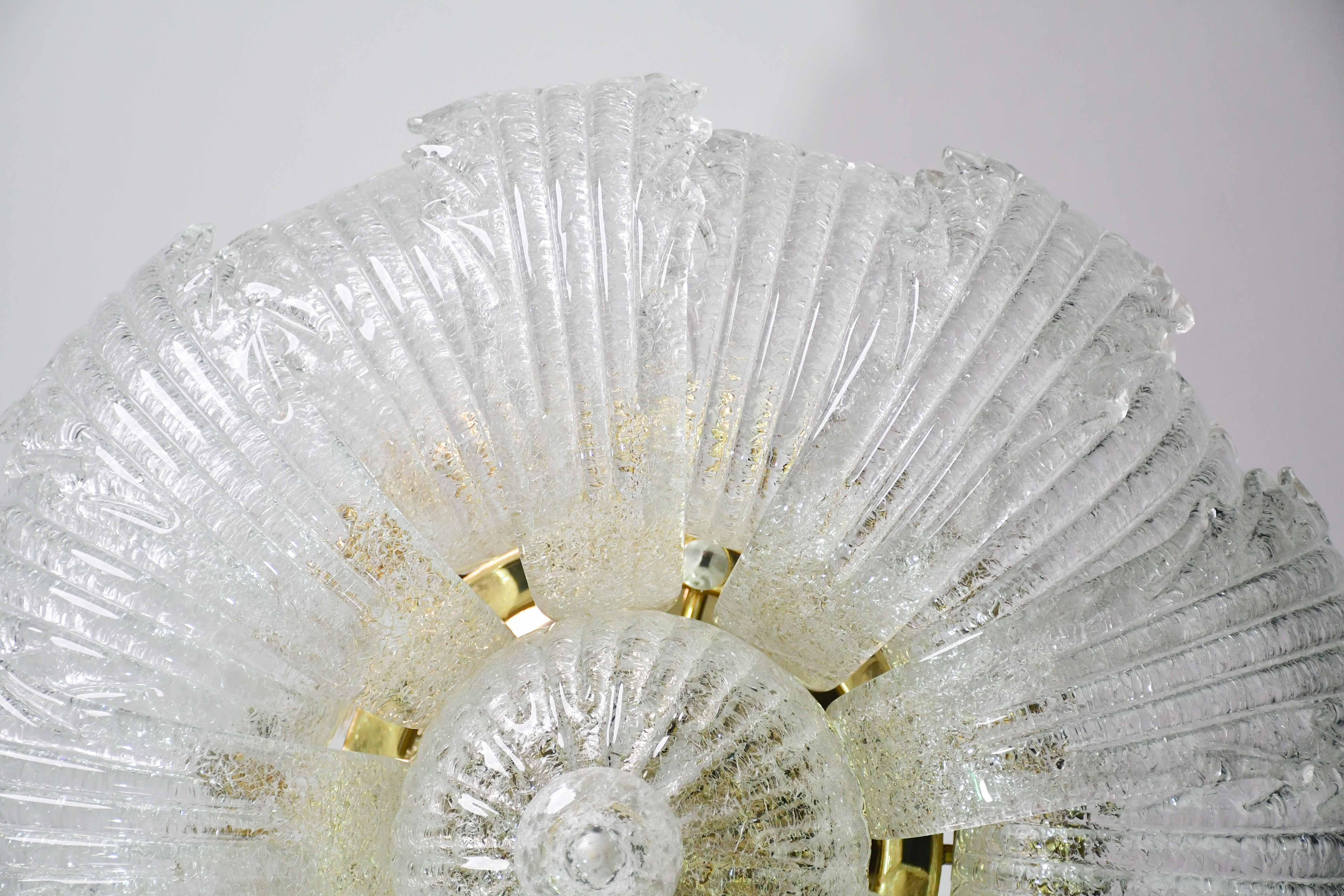Garda, lussuosa lampada da soffitto o da incasso in vetro di Murano, anni '80 in vendita 10