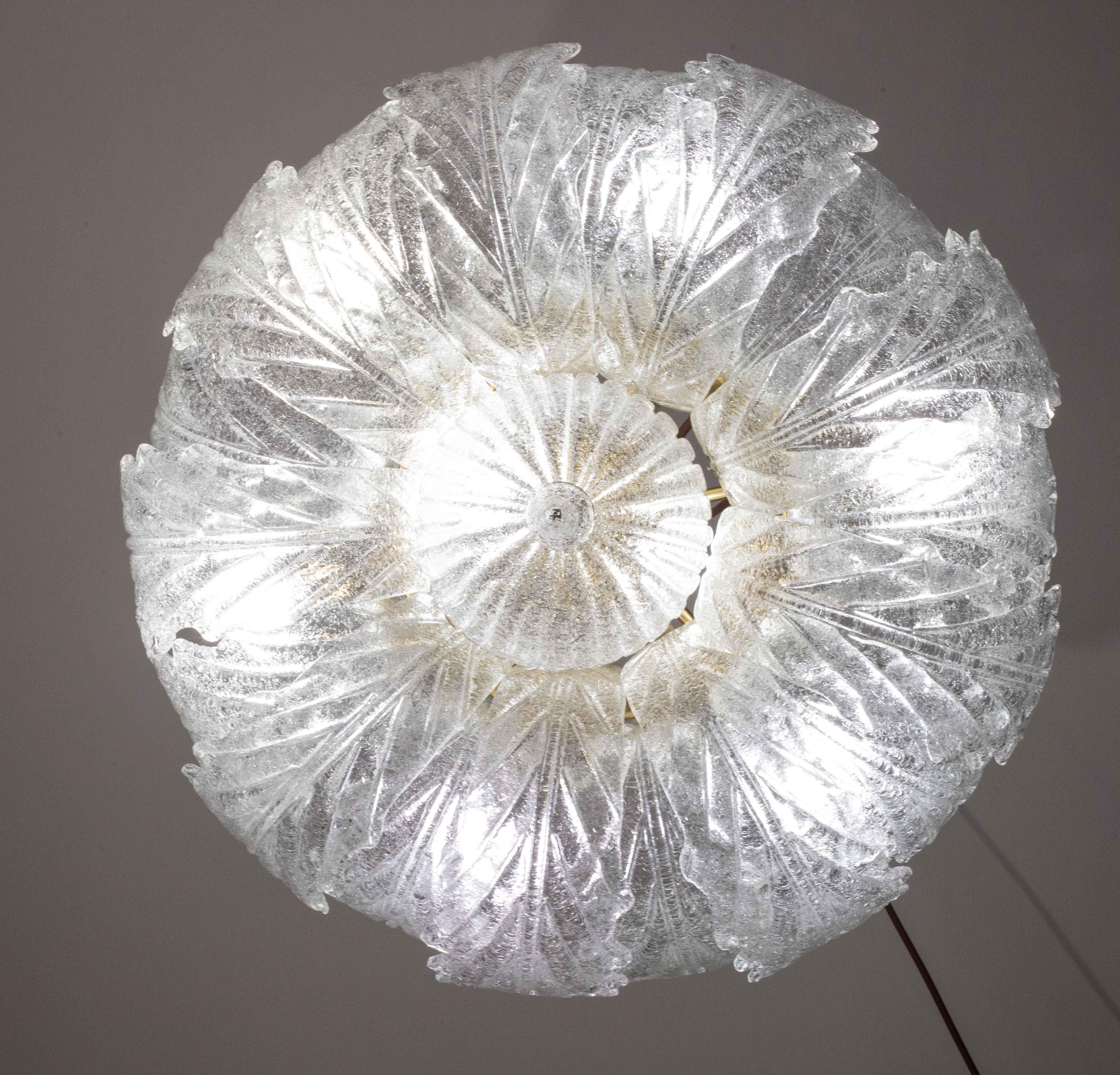 Fine XX secolo Garda,  Lampada da soffitto o da incasso in vetro di Murano di lusso, anni '80 in vendita