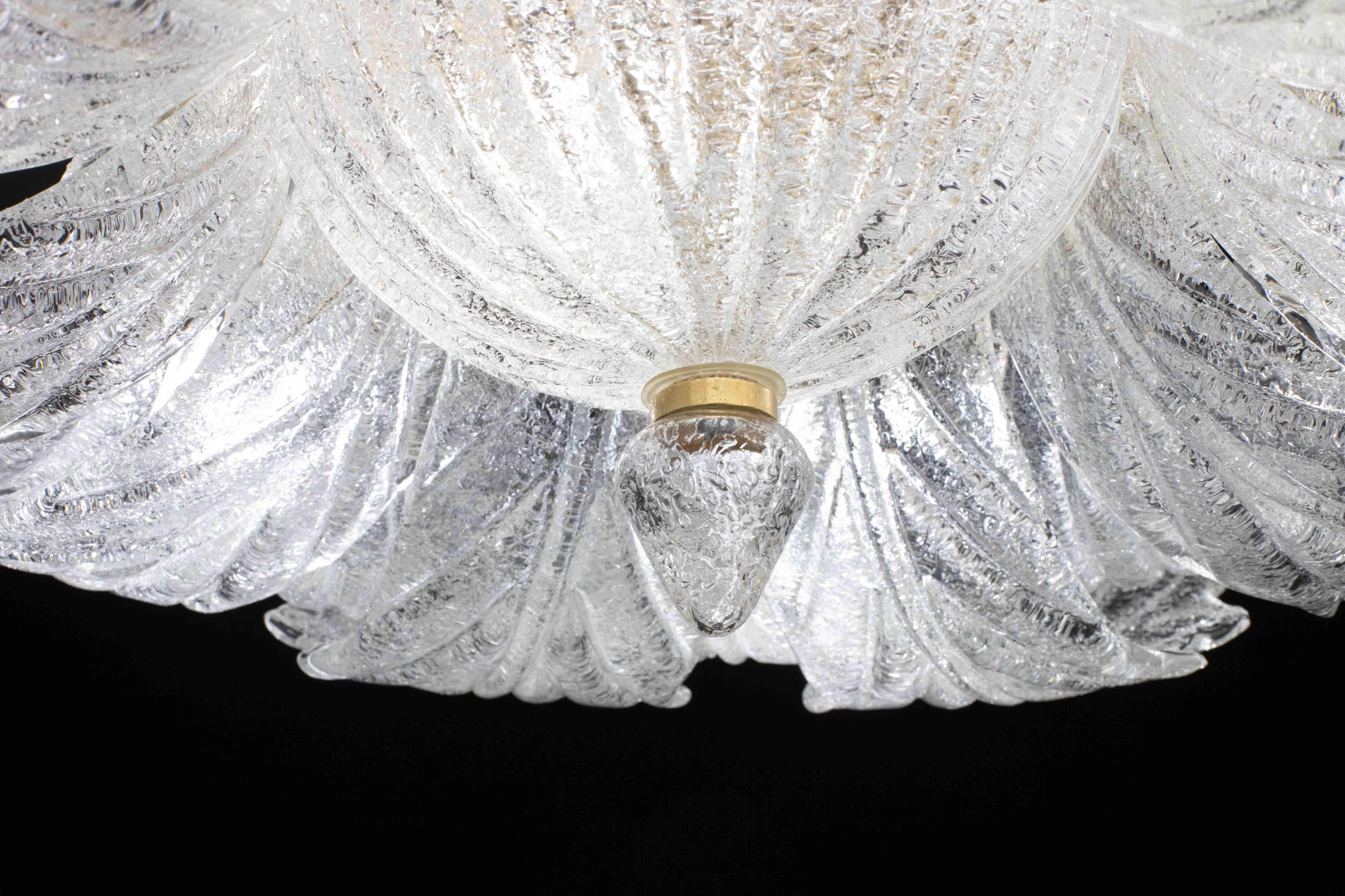 Garda,  Lampada da soffitto o da incasso in vetro di Murano di lusso, anni '80 in vendita 2