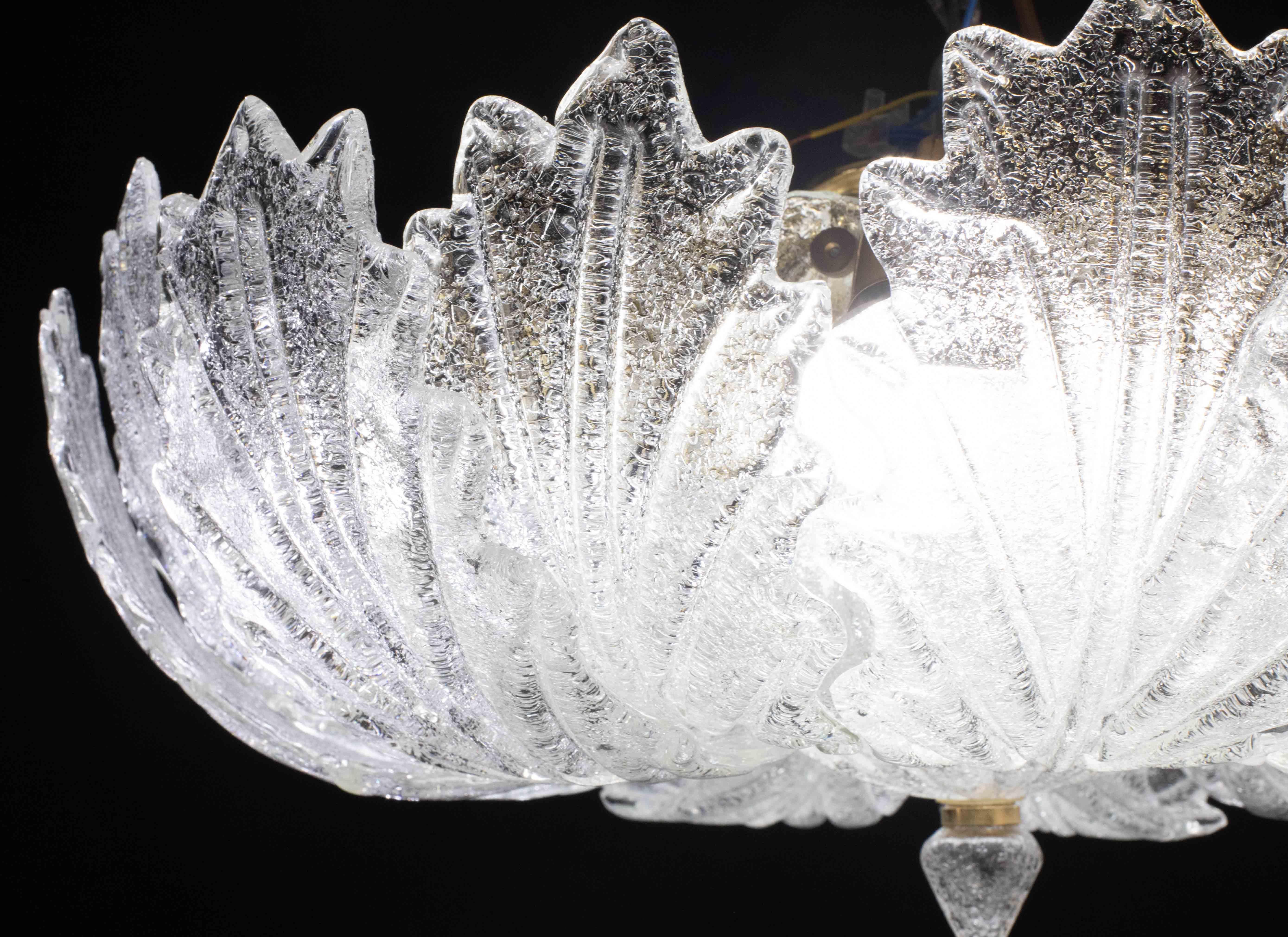 Garda,  Lampada da soffitto o da incasso in vetro di Murano di lusso, anni '80 in vendita 3